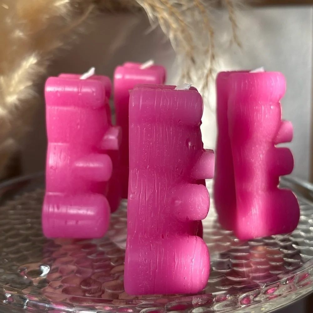 🍭Pink little piglets -Shaped Candles🧁